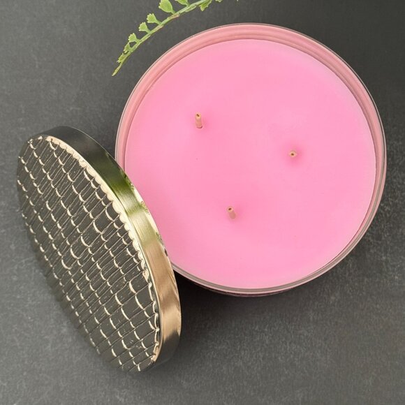 BBW Strawberry Daiquiri Bath & Body Works 3 Wick Candle - Picture 6 of 10